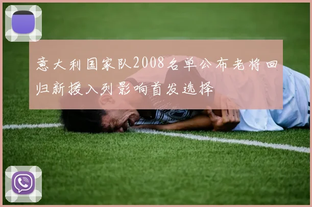 意大利国家队2008名单公布老将回归新援入列影响首发选择