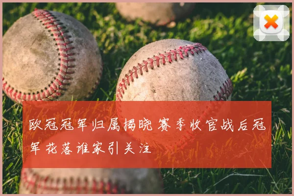 欧冠冠军归属揭晓 赛季收官战后冠军花落谁家引关注